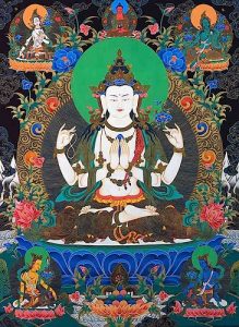 Buddha-Weekly-chenrezig-avalokitesvara-with-tara-and-amitabha-Buddhism